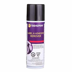Techspray Label & Adhesive Remover, 4.5 oz Aerosol