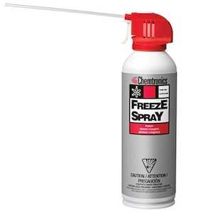 Chemtronics Freeze Spray, 10 oz Aerosol Spray, Very Fast Cooling Speed, 12/Case