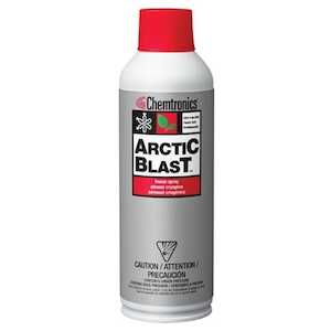 Chemtronics Arctic Blast Freeze Spray, Fast Cooling Speed, 10 oz Aerosol Can, 12/Case