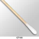 Chemtronics Cottontip Swabs, Single-Tip, 6" L, 100/Box