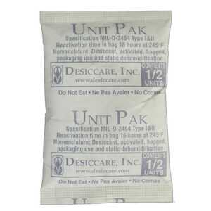 SCS Tyvek Pouch Desiccant, 1/2 Unit, 550/Pack