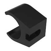 Heyco 1/2" Mounting Bracket, Nylon, Black