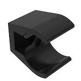 Heyco 1/2" Mounting Bracket, Nylon, Black