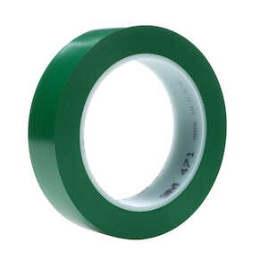 3M Vinyl Tape 471, Green, 1/4" x 36 yd, 5.2 mil, 144 Rolls/Case