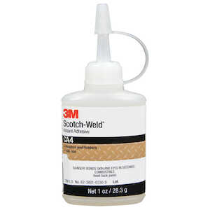 3M Scotch-Weld Instant Adhesive CA40, Clear, 1 fl oz Bottle, 12/Case