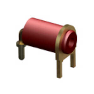 Keystone .04" High Temperature Insulated Test Jack, Beryllium Copper, Gold Plate, Red