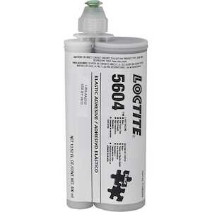 Loctite 5604 Silicone Sealant, 400 ml Cartridge, 1 wk Cure Time, Black