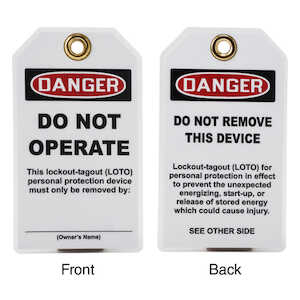 Brady Heavy Duty Laminated Labels, Plastic, 25/Pack