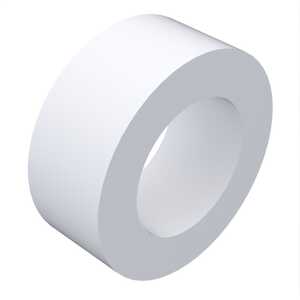 Essentra 5 mm Round POM Spacer, 3.1 mm ID, 2 mm L, Natural, 1000/Pack