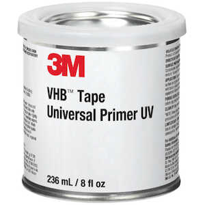 3M VHB Tape Universal Primer UV, Clear, 1/2 Pint Can, 12/Case