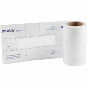 Brady PaintStripe Floor Marking Stencil, 2" x 100', Polypropylene, Dashed Line