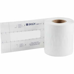 Brady PaintStripe Floor Marking Stencil, 2" x 500', Polyester, Dashed Line