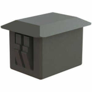 Richco .59" Blanking Plug, .428" H, Nylon, Black, Rectangular, 1000/Pack