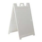 Brady Blank Heavy-Duty Sign Stand, 36" H x 24" W, Plastic, White