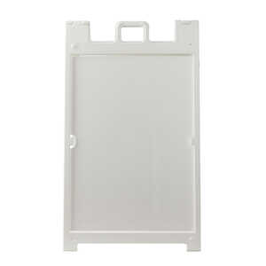 Brady Blank Heavy-Duty Sign Stand, 36" H x 24" W, Plastic, White