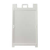 Brady Blank Heavy-Duty Sign Stand, 36" H x 24" W, Plastic, White