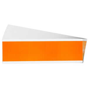 Brady Blank Conduit & Voltage Labels, 2.25" H x 9" W x .0073" D, Orange
