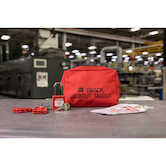 Brady Lockout Tagout Kit with Nylon Safety Padlock in Pouch