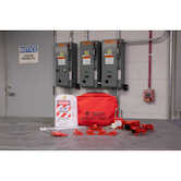 Brady Electrical Breaker Lockout Tagout Kit with Nylon Safety Padlock in Pouch
