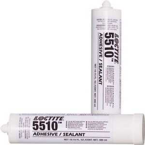 Loctite 5510 Silicone Sealant, 300 ml Cartridge, 1 wk Cure Time, Gray