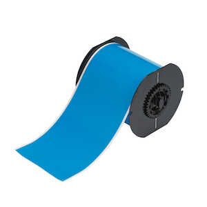 All Weather Permanent Adhesive Vinyl Label Tape for B30 Printers, 4", Light Blue
