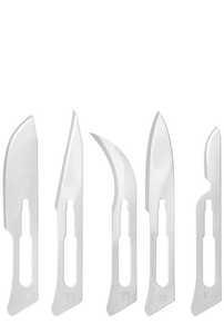 Excelta Scalpel Blade #11, Relieved & 10° Angled, Stainless Steel