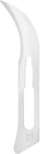 Excelta Scalpel Blade #12, 45° Curved, Stainless Steel