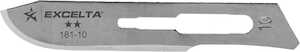 Excelta Scalpel Blade #10 Sterile for 181-SE Handle, Round, Stainless Steel
