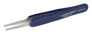 Lindstrom Tools Stainless Steel Tweezers, Anti-Acid Anti-Magnetic Body With ESD Safe Handles, 125 mm - 4.92"