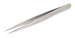 Lindstrom Tools Stainless Steel Micro Precision Tweezers, Anti-Acid Anti-Magnetic Body, 110 mm - 4.33"