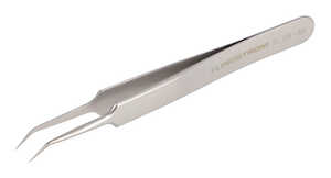 Lindstrom Tools Stainless Steel Micro Precision Tweezers, Anti-Acid Anti-Magnetic Body, 110 mm - 4.33"