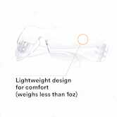 3M Virtua Protective Eyewear 11228-00000-100, Clear Uncoated Lens, Clear Temple, 100/Case
