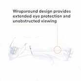 3M Virtua Protective Eyewear 11228-00000-100, Clear Uncoated Lens, Clear Temple, 100/Case