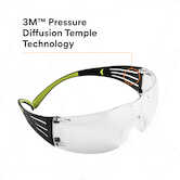 3M SecureFit Protective Eyewear SF401AF, Clear Anti-fog Lens, 20/Case