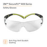 3M SecureFit Protective Eyewear SF401AF, Clear Anti-fog Lens, 20/Case