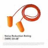 3M Foam Earplugs 1110, Corded, 500 Pair/Case