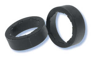 Heyco 1/2 Quick Twist Finishing Collar, Nylon, Black