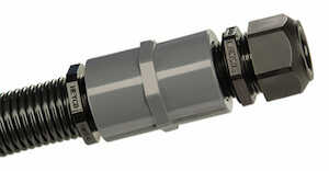 Heyco 1 1/2" Female Threaded Coupling, Gray