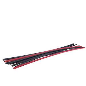 3M Heat Shrink Thin-Wall Tubing FP-301-1 1/2-48", Black, 48" Length Sticks, 24/Case