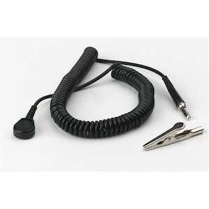 SCS 10' Coiled Wrist Strap Ground Cord