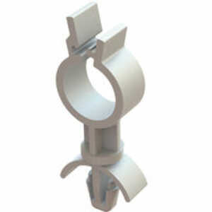 Essentra Standoff Cable Clip, Arrowhead Mount, .188" L, .22" Bundle Capacity, Nylon, Natural, 1000/Pack