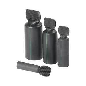 Panduit Heat-Shrink End Cap, Thick Adhesive, Black, 79.2 mm L