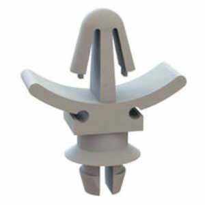 Micro Plastics Arrowhead-Two Prong Support, Locking, .187" L, Nylon, Natural, 1000/PK