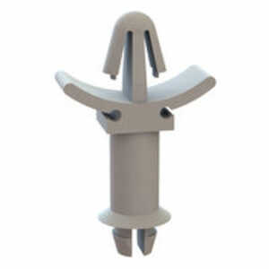 Micro Plastics Arrowhead-Two Prong Support, Locking, .437" L, Nylon, Natural, 1000/PK