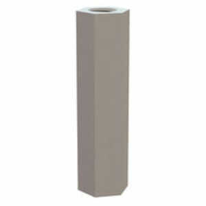 Micro Plastics 1/4" Hex Female Standoff, 6-32 Thread, 1" L, Nylon, 1000/Bag