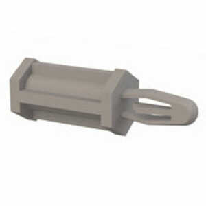 Micro Plastics Bayonet-Threaded Support, Female Thread, Top Locking, 6-32 Thread, .625" L, Nylon, Natural, 1000/PK