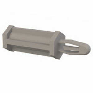 Micro Plastics Bayonet-Threaded Support, Female Thread, Top Locking, 6-32 Thread, .75" L, Nylon, Natural, 1000/PK