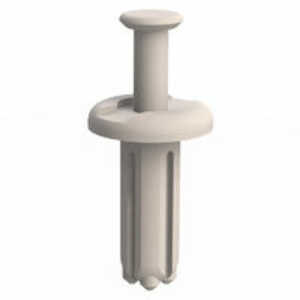 Micro Plastics Removable Rivet, .188" Mounting Hole Dia, .5" L, Nylon, Natural, 1000/Pack