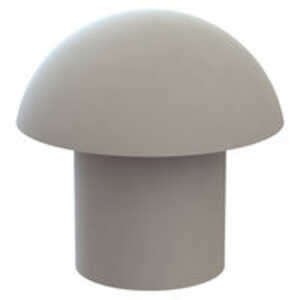 Micro Plastics Solid Rivet, .125" Mounting Hole Dia, .125" L, Acetal, Natural, 1000/Pack