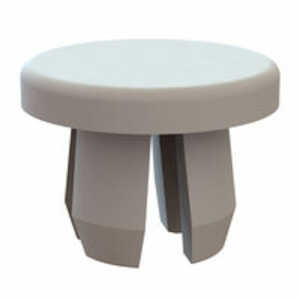 Micro Plastics .15" Hole Plug, Domed, 79" H, Nylon, Natural, 1000/Pack